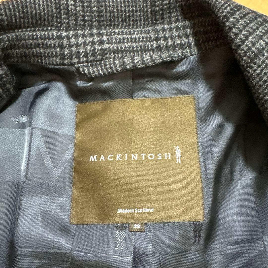マッキントッシュ　グレンチェック チェスターコート