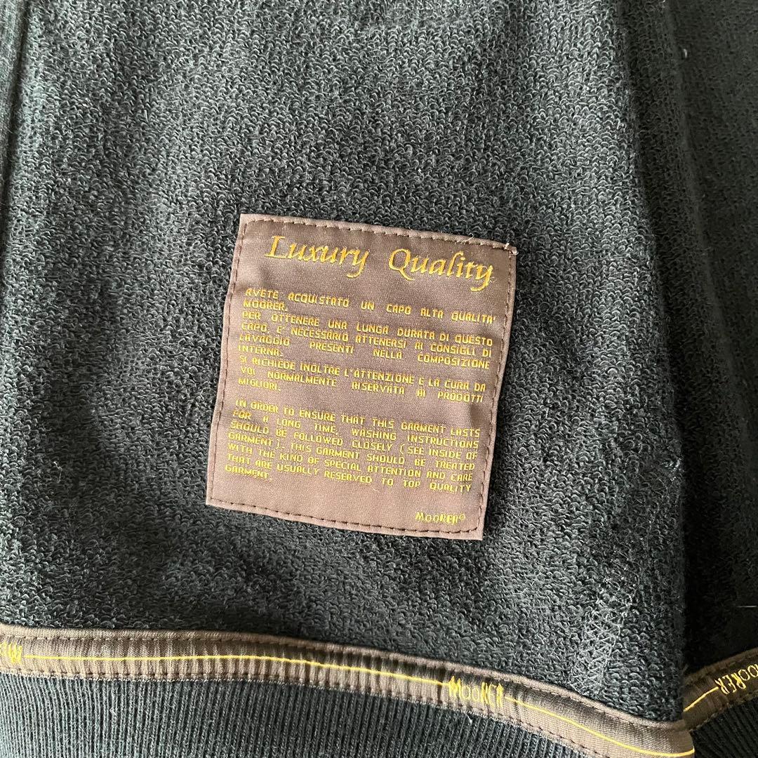美品 MooRER スウェット セットアップ パーカー ショーツ 黒 44