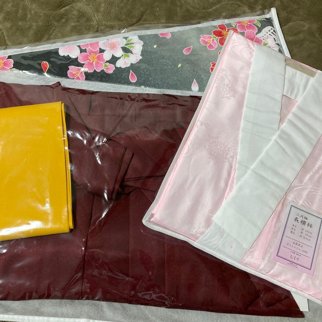 卒業女の子袴長襦袢セット150㎝〜160cm二尺袖小学生　美品