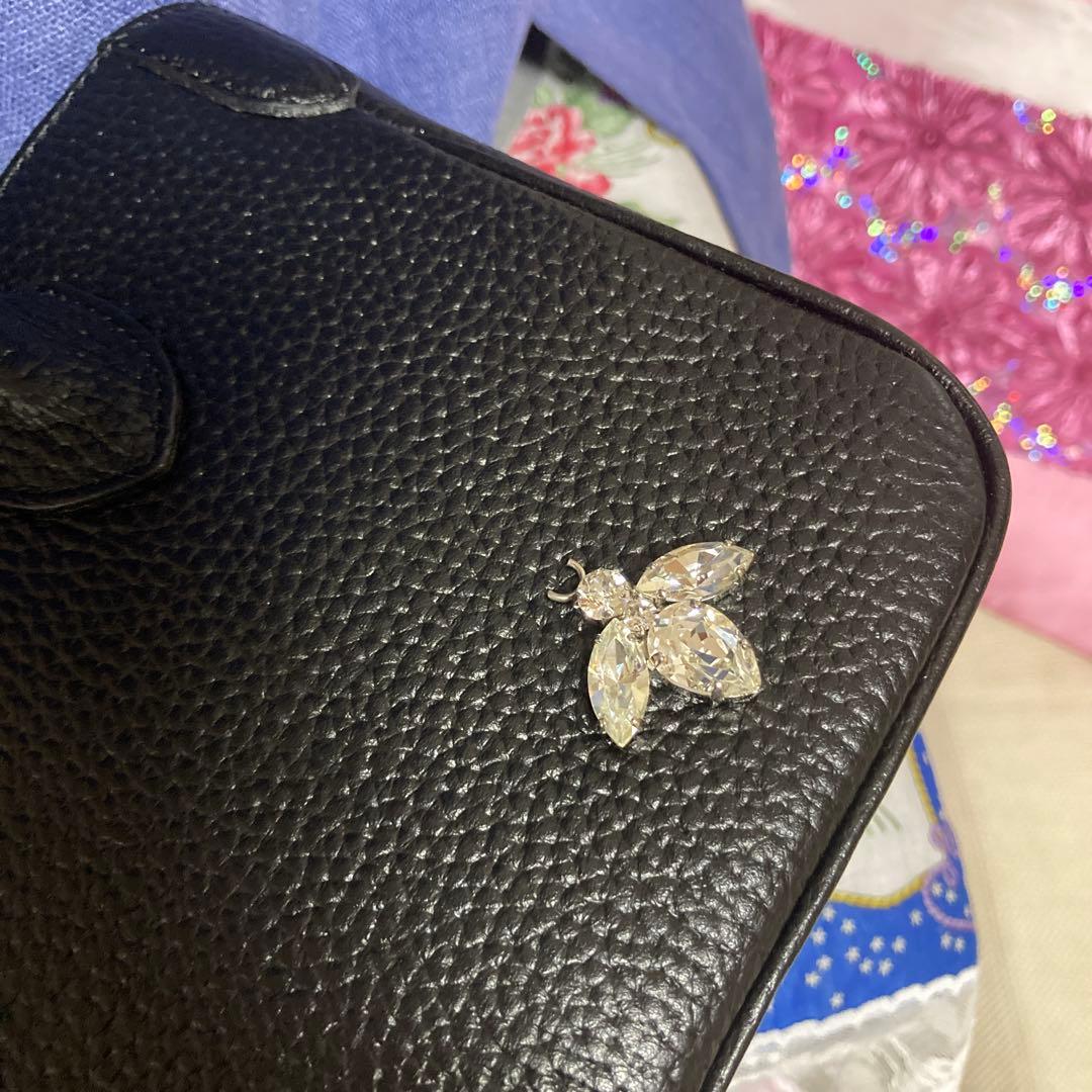 大人気モデルADMJスワロフスキー蜂黒トートバッグ未使用たいへん綺麗