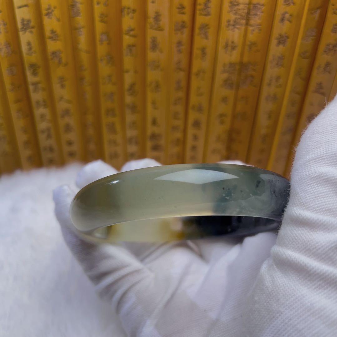 （56.7mm）天然石【❤️岫玉-玉石王-花玉】 軟玉/翡翠/パワーストーン