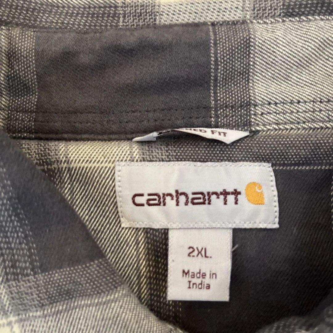 Carharttカーハート オンブレチェックシャツジャケット、 2XL、フリース