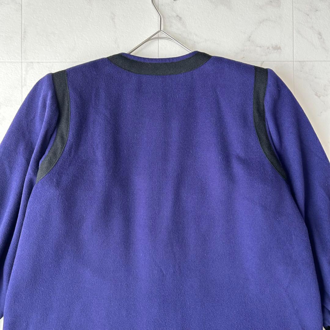 YVES SAINT LAURENT ベロア切替 ロングコート vintage