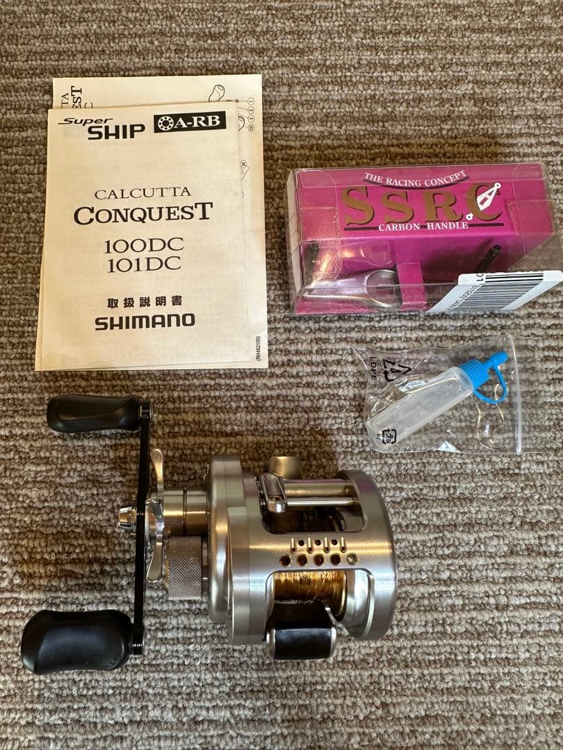 シマノカルカッタコンクエストDC101 【ZPI】ハンドル、純正品ハンドルセット