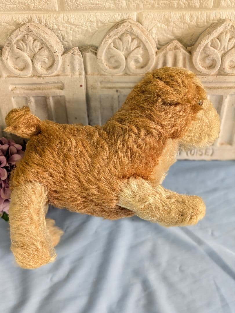 アンティーク ドイツ製 犬 ぬいぐるみ 横幅３０cm