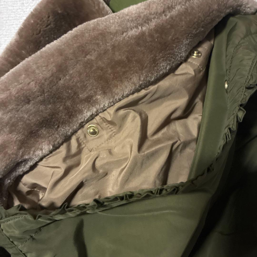 フランシュリッペ モッズコート　ライナー付き　パールリボン