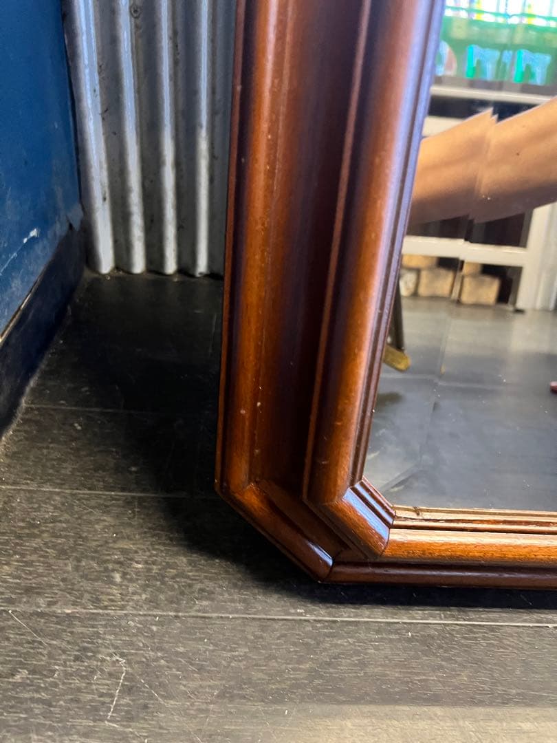 アンティーク イタリア製 八角形 オクトゴナル ミラー ビンテージ 全身鏡