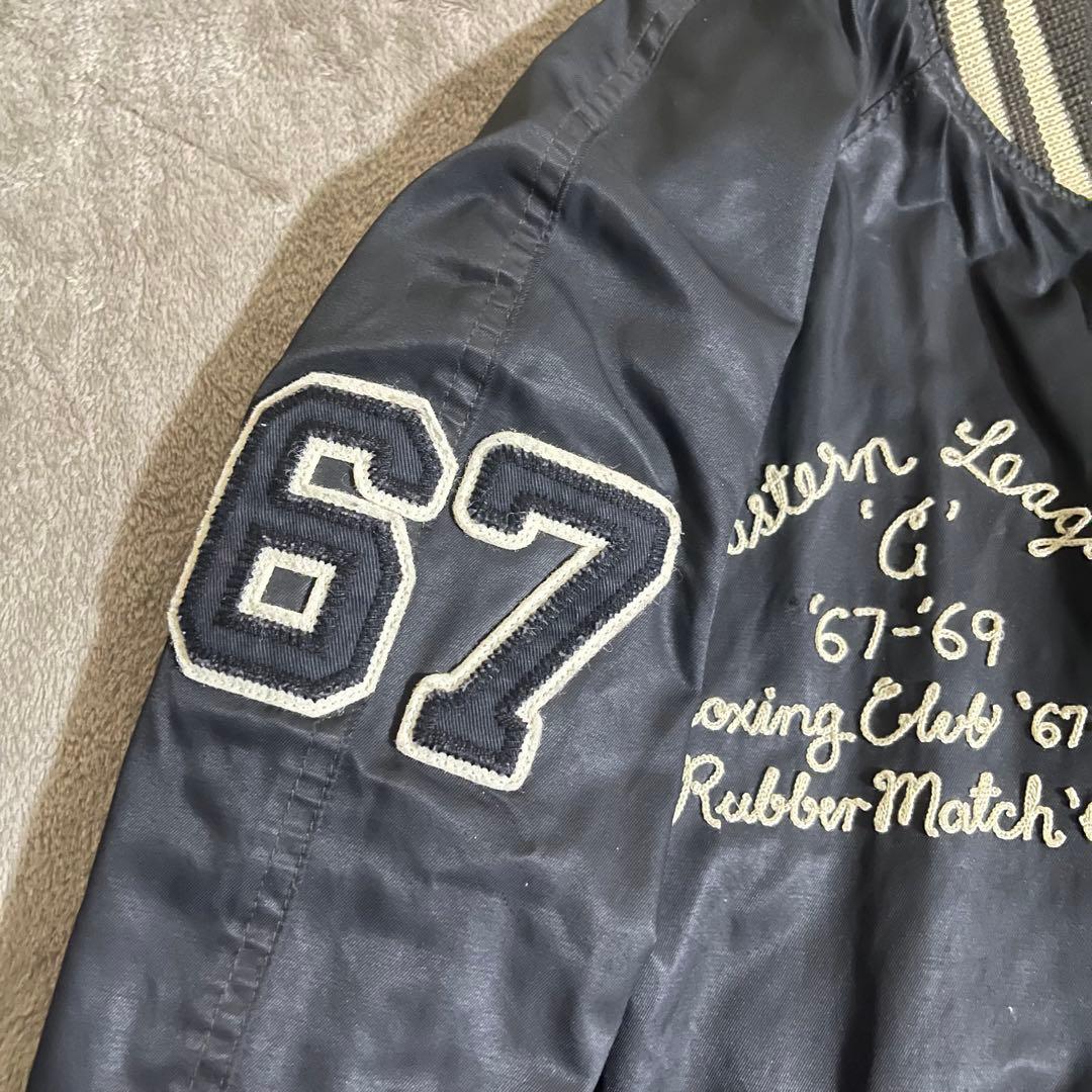 希少 Polo Ralph Lauren ボクシング スタジャン リバーシブル - メルカリ