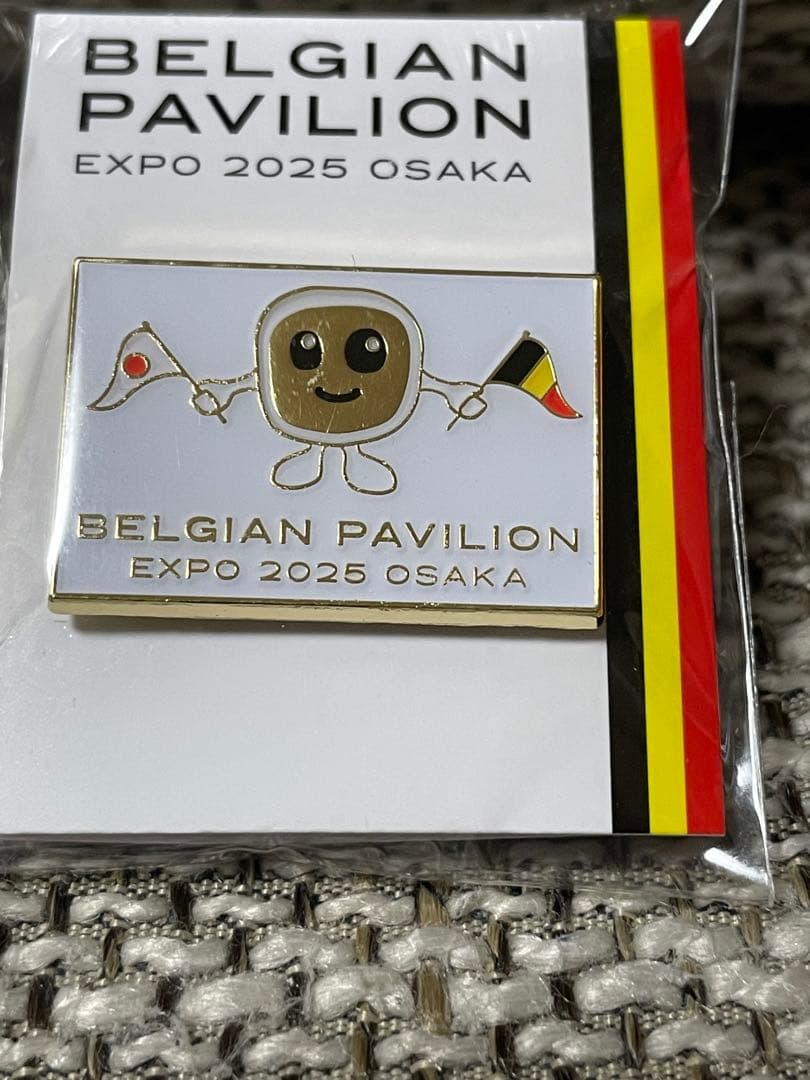 EXPO 大阪関西万博 ベルギー館限定 ピンバッチ ベルベルちゃんの