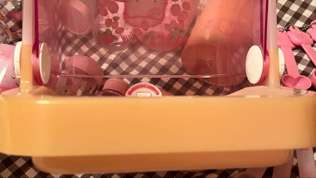 キティ　レトロ　カオハナ　キッチン　調味料　ケース　小物入れ　計量　スプーン