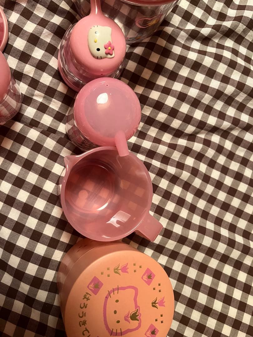 キティ　レトロ　カオハナ　キッチン　調味料　ケース　小物入れ　計量　スプーン