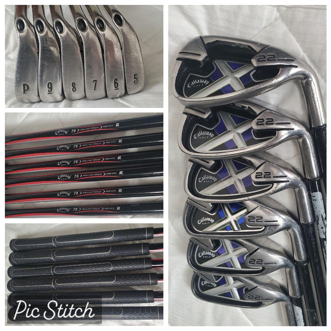 キャロウェイX22アイアン7本セット