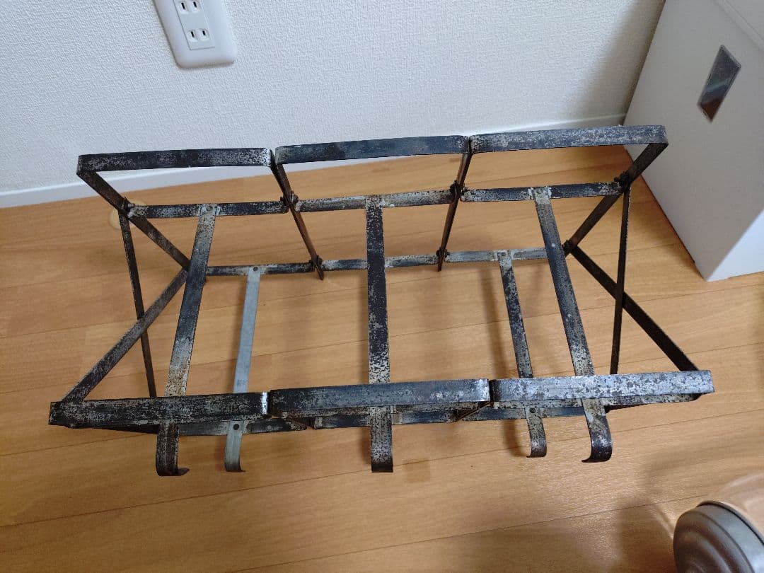 昭和レトロ　ガラス瓶お菓子入れ　小物入れ　アンティーク　ビンテージ　架台付　レア