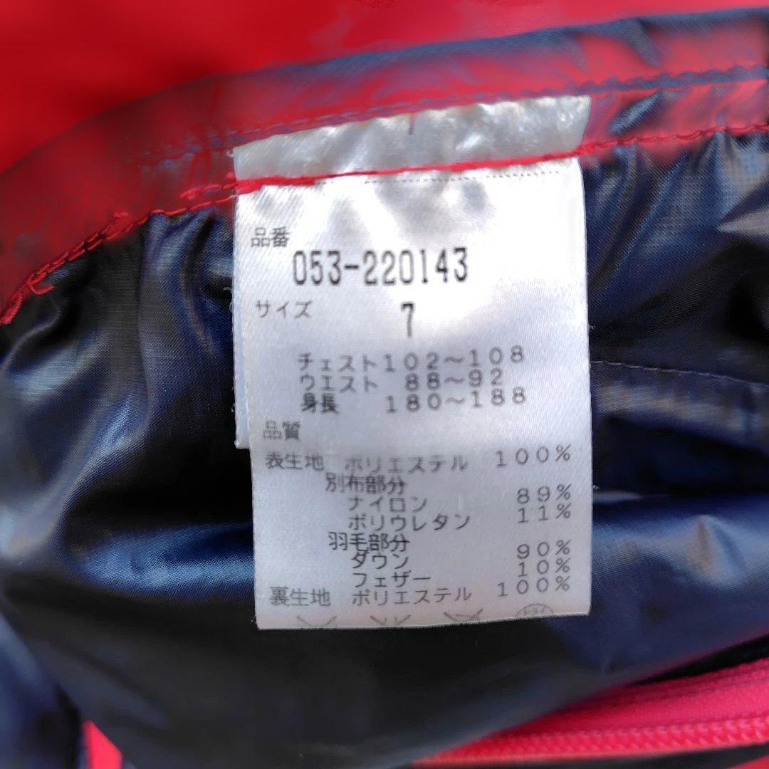 パーリーゲイツ ゴルフ ダウンジャケット 赤黒