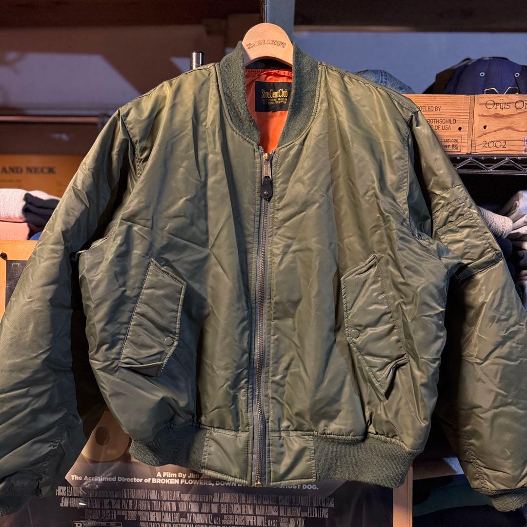 90s vintage MA-1 ボンバージャケット フェード 短丈 ワイド - メルカリ