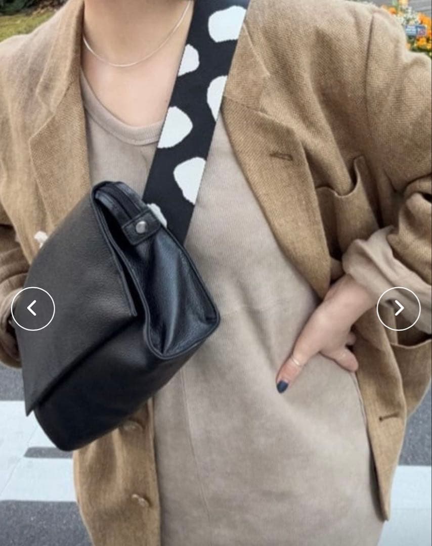 ear PAPILLONNERワイドテープショルダーバッグ/ボディバッグ