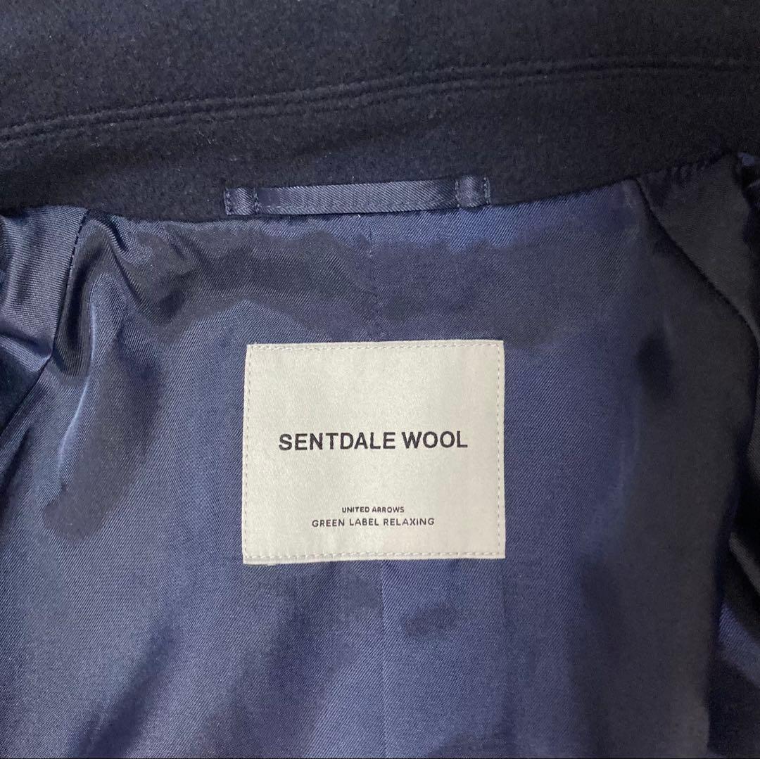 未使用品！ユナイテッドアローズ SENTDALEWOOL ステンカラー ネイビー