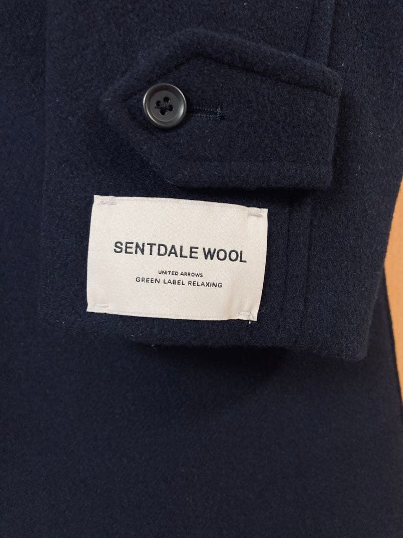 未使用品！ユナイテッドアローズ SENTDALEWOOL ステンカラー ネイビー