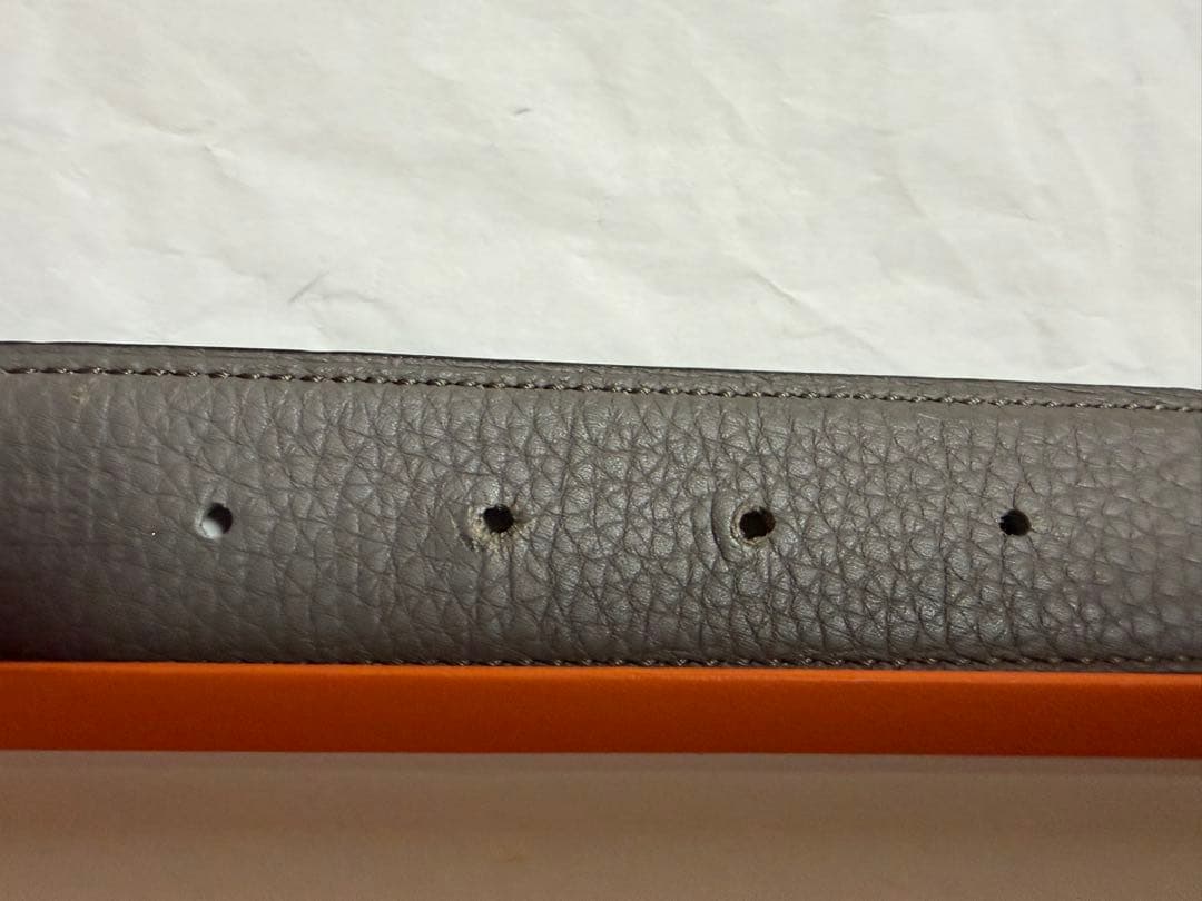 Hermèsレザーベルト90リバーシブル