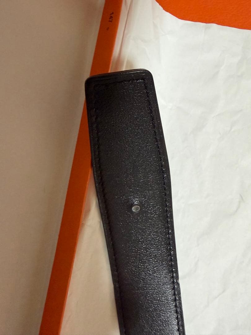 Hermèsレザーベルト90リバーシブル