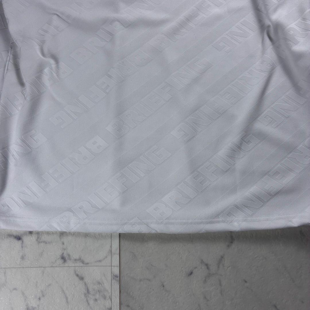 25年製 試着のみ ブリーフィングゴルフ バイアスロゴ ハイネック ホワイト M