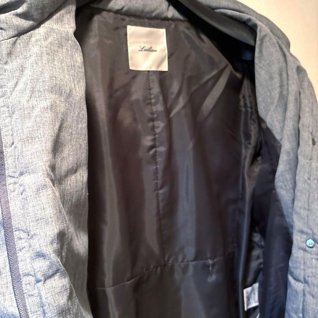 レリアン　ダウンコート　グレー￼ 現行タグ　大きいサイズ　13➕　未使用　訳あり