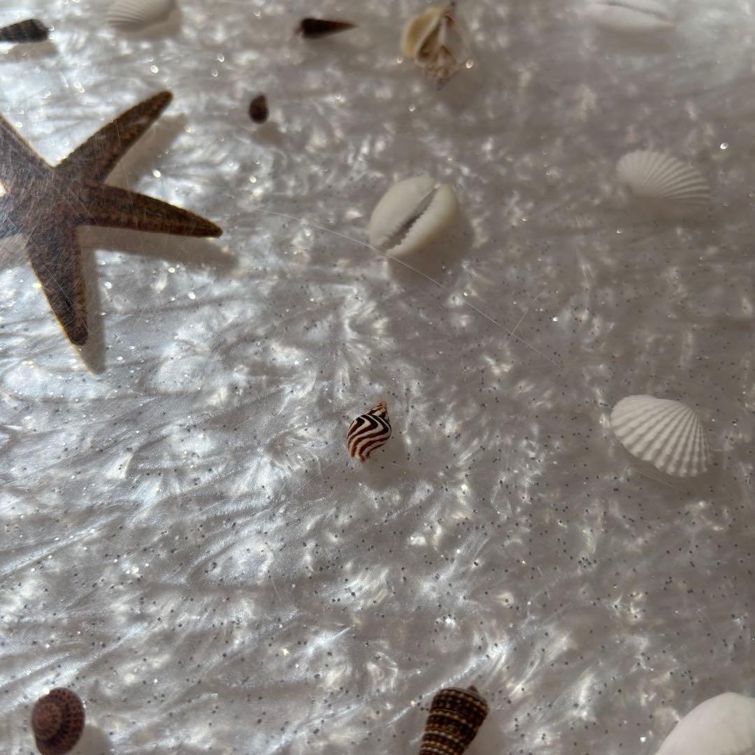 《SALE価格》シェル ラタンテーブル　希少　アンティーク　サイドテーブル