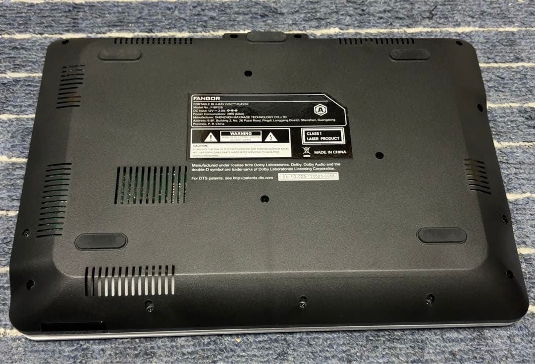 FANGOR ポータブルブルーレイプレーヤー12型 F-BR126【動作確認済】