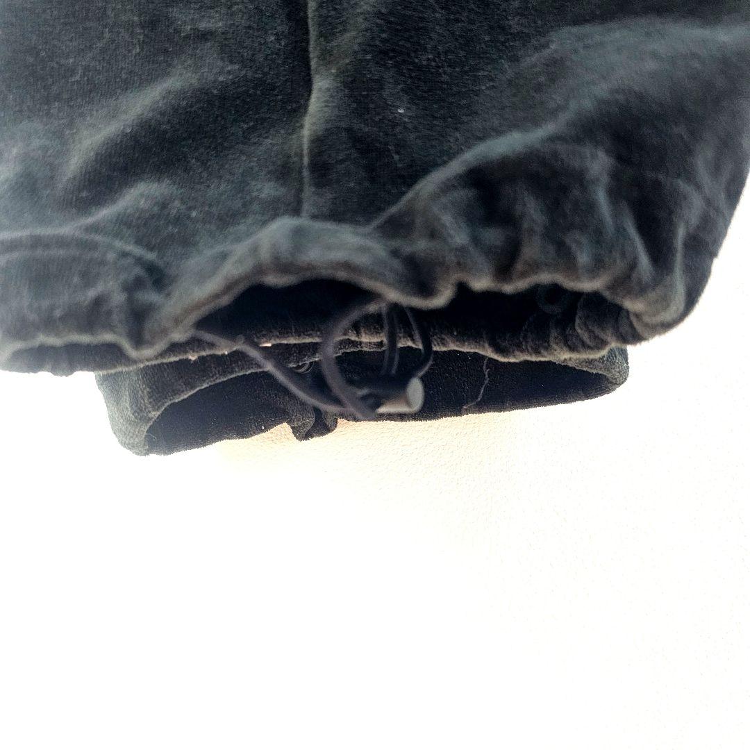 24karats ベロア セットアップ 上下セット 黒 刺繍 ロゴ ジャージ