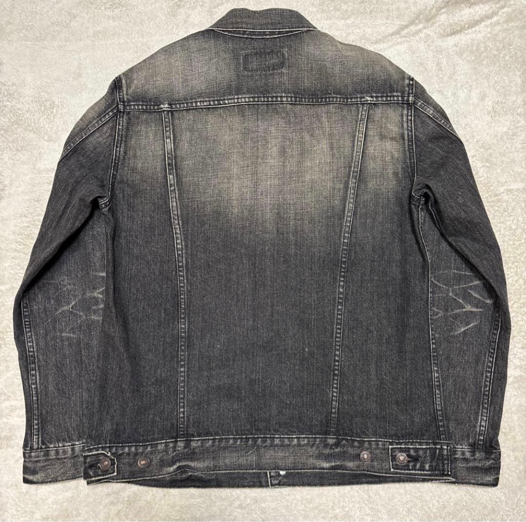 00s美品　リーバイス 70599 先染めブラック デニムジャケットXL