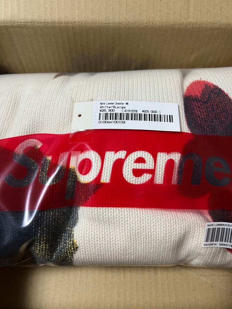 Supreme Nate Lowman Sweater \"White\" 新品