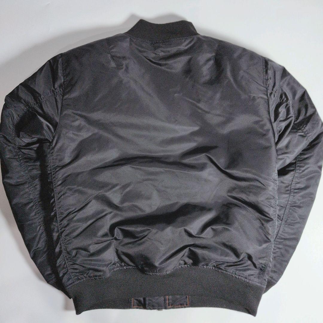 【美品】Schott NYC MA-1 フライトジャケット ブラック オレンジ