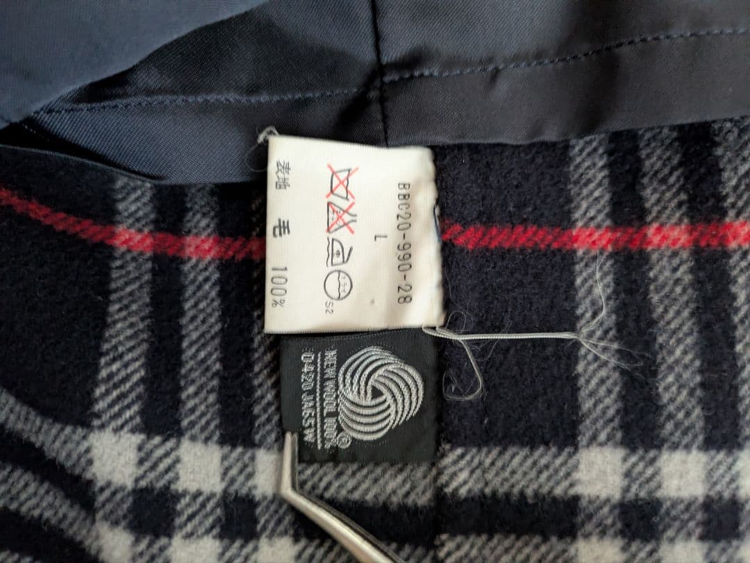 Burberry チェスターコート ネイビー　L