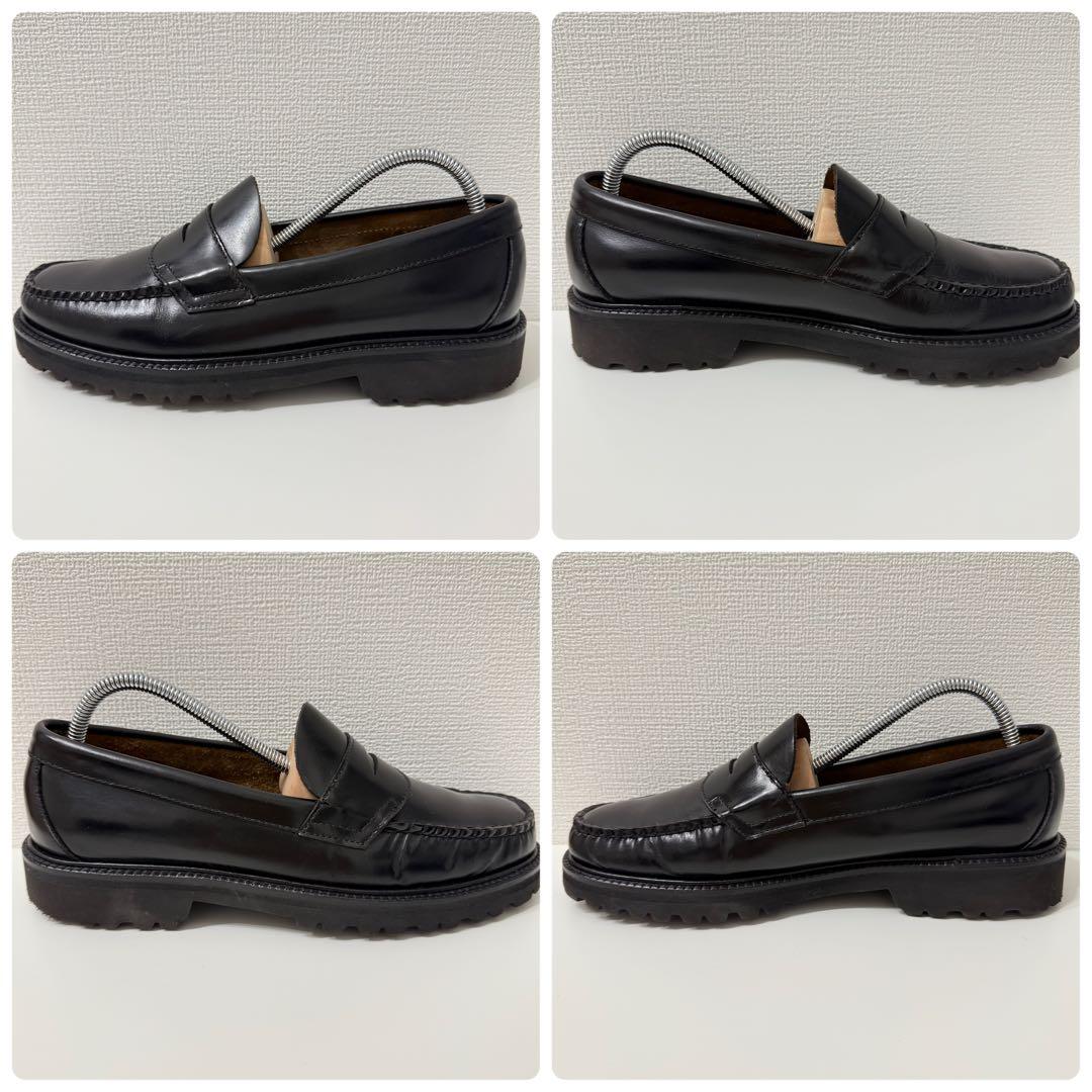 美品✨ G.H.BASS WEEJUNS ローファー 厚底ソール 本革 黒