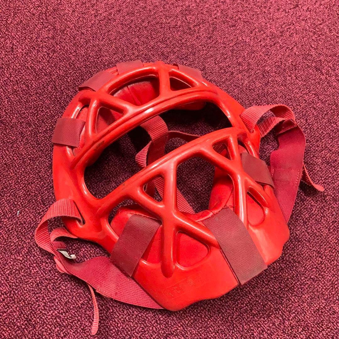 ◆軟式野球 一般用 ミズノ プロテクター 防具 レッド