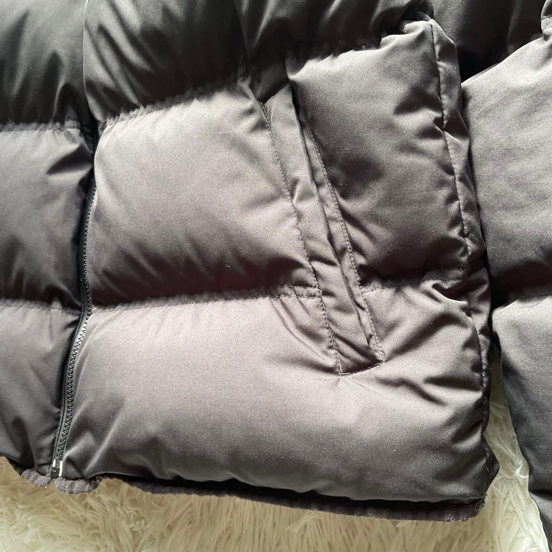 美品✨00s NIKE リバーシブル　ダウンジャケット　黒×えんじ　L 刺繍ロゴ