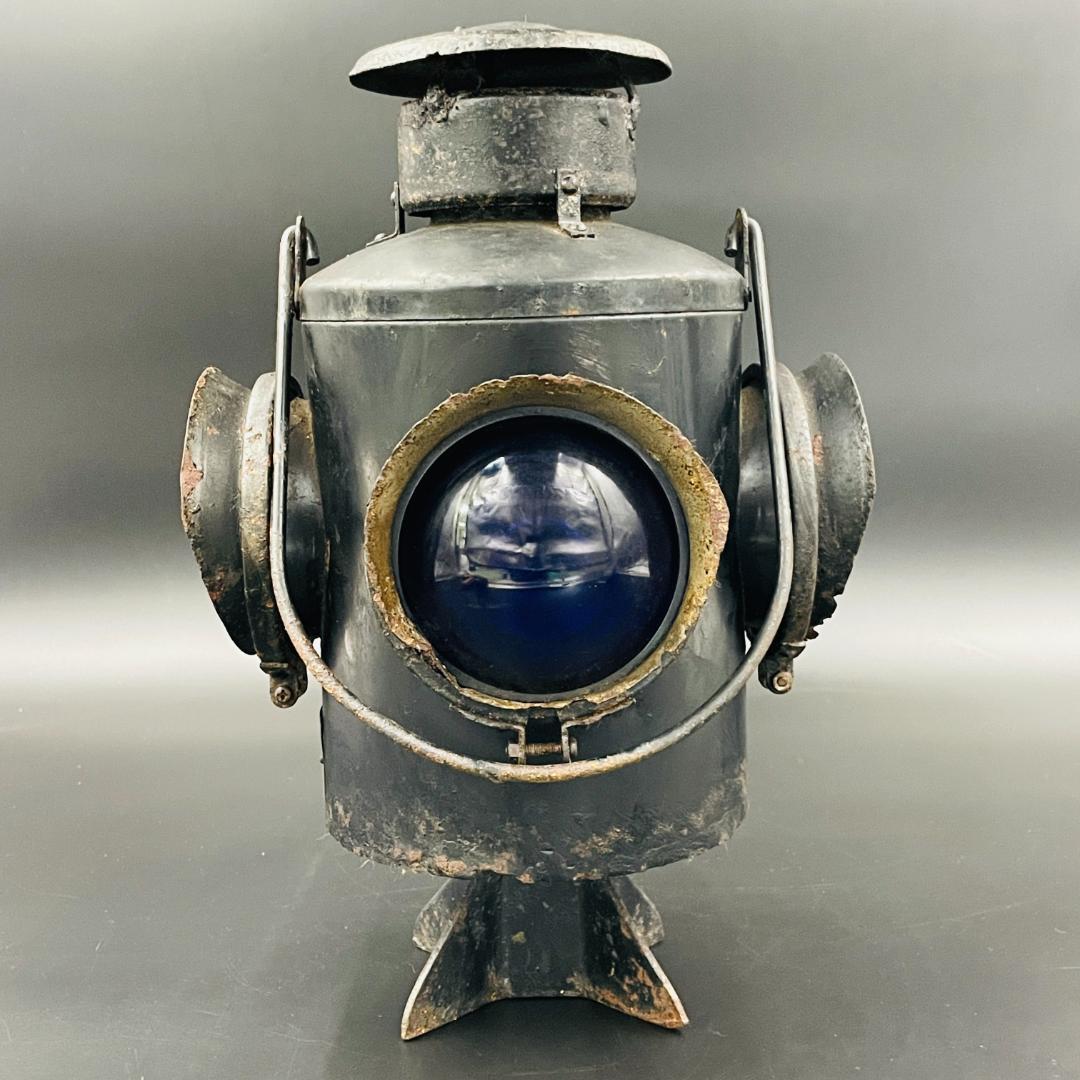 希少 コレクター放出品 転テツ標識灯 1974年 鉄道標識 国鉄 昭和レトロ