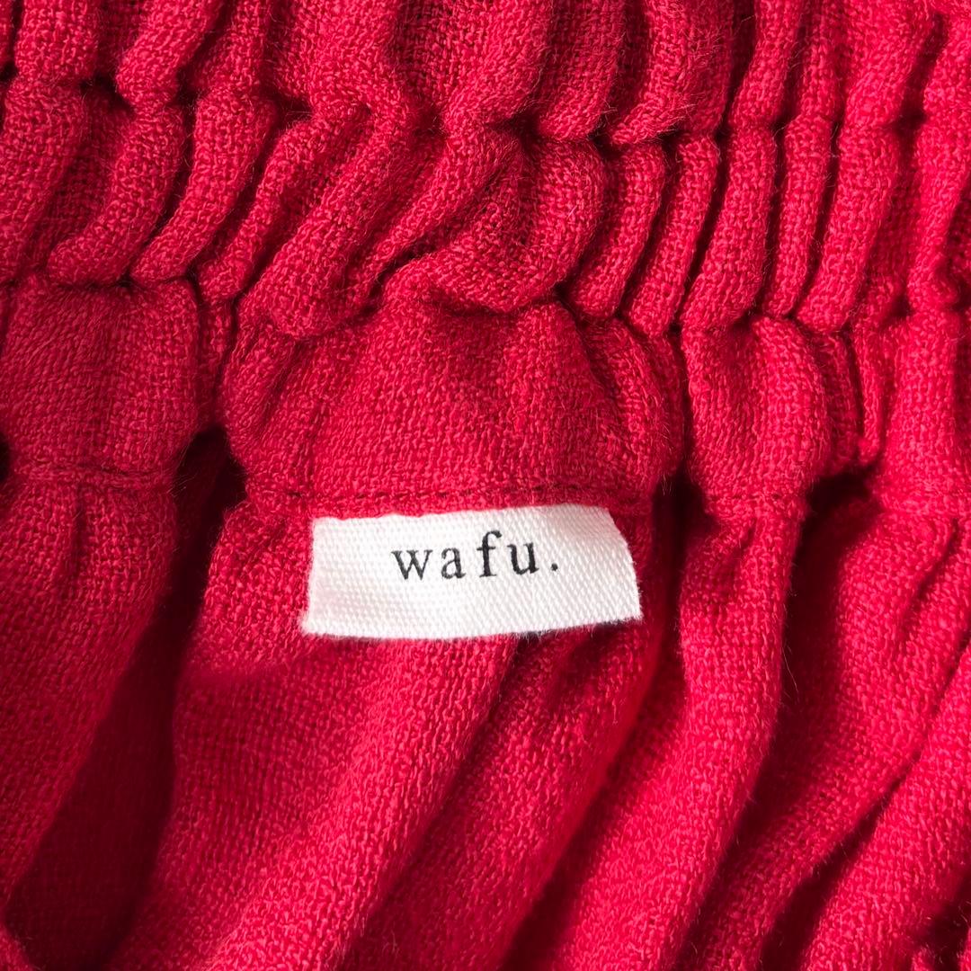 wafu. わふ リネン梨地 ロングスカート サイズ3 フレア