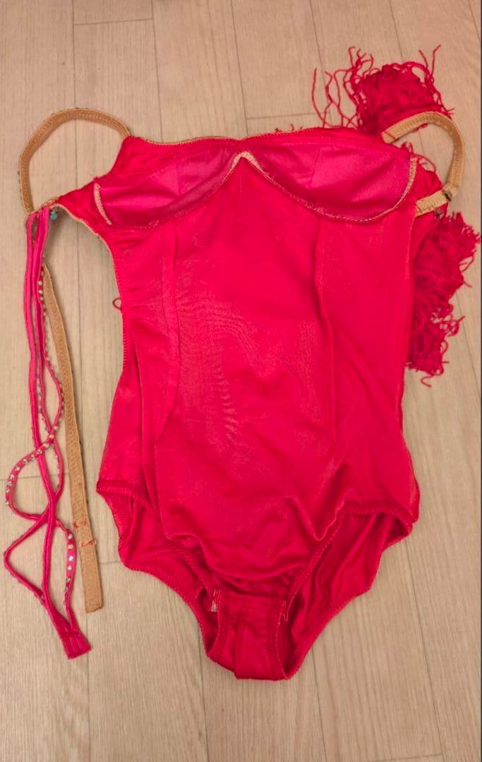 お値下】美品 ピンクラテンドレス M〜L