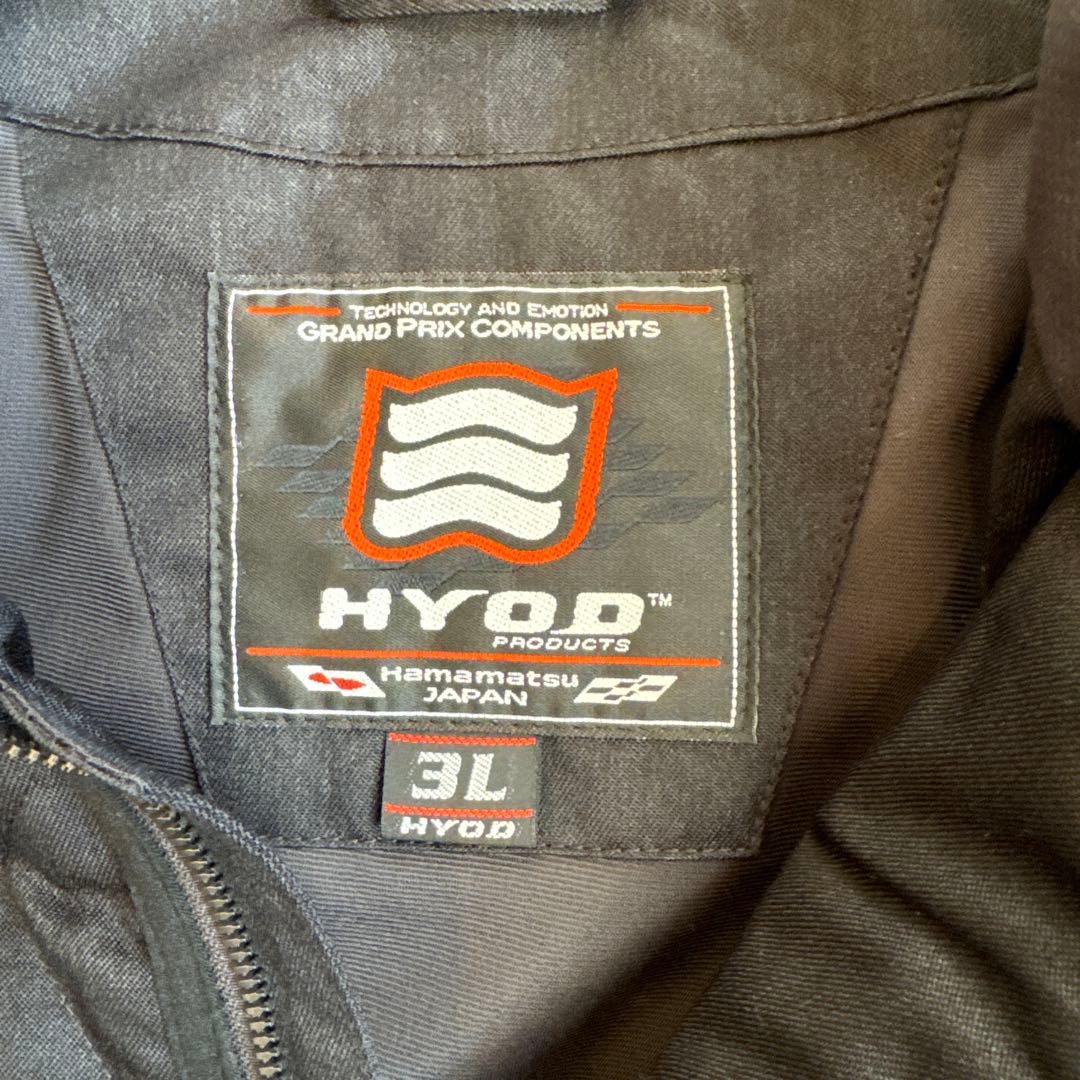 HYOD バイク用ジャケット　キルティングジャケット 3L ブラック