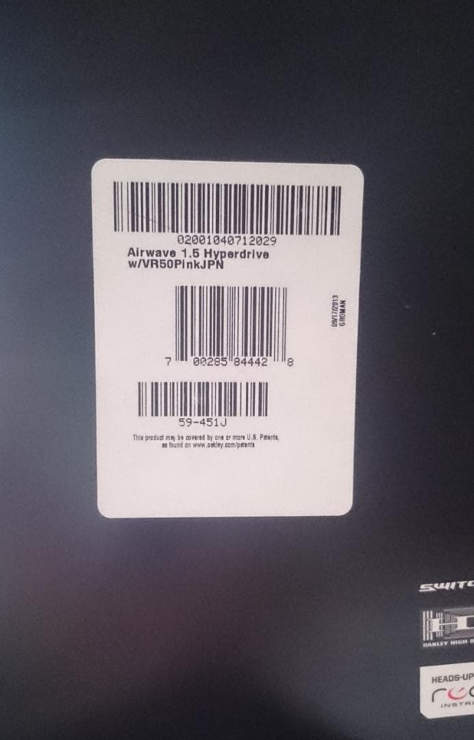 お手軽購入　ディスプレイ内蔵ゴーグル OAKLEY AIRWAVE 1.5