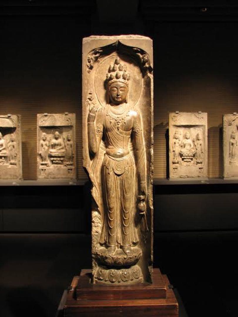 中国初唐・末期「名品・石仏龕」南北朝時代・大乗仏教寺院放出・博物館