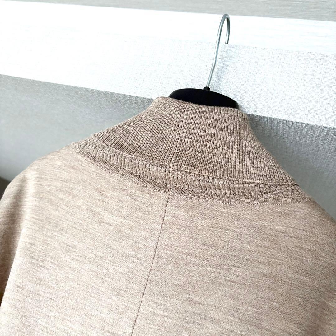 新品同様‼️最高級 白タグ マックスマーラ ウール100%ふんわりワンピース