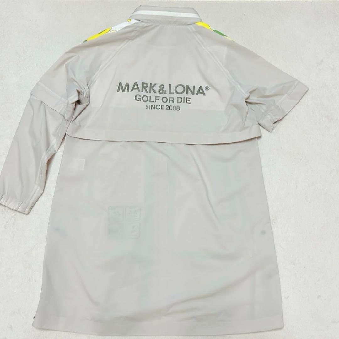 極美品 2024 マークアンドロナ 2WAY レインワンピース 迷彩 フード