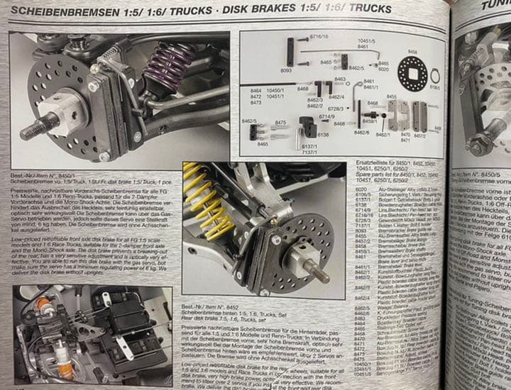 FG 1/5&1/6 モンスター トラック用 フロントディスクブレーキ