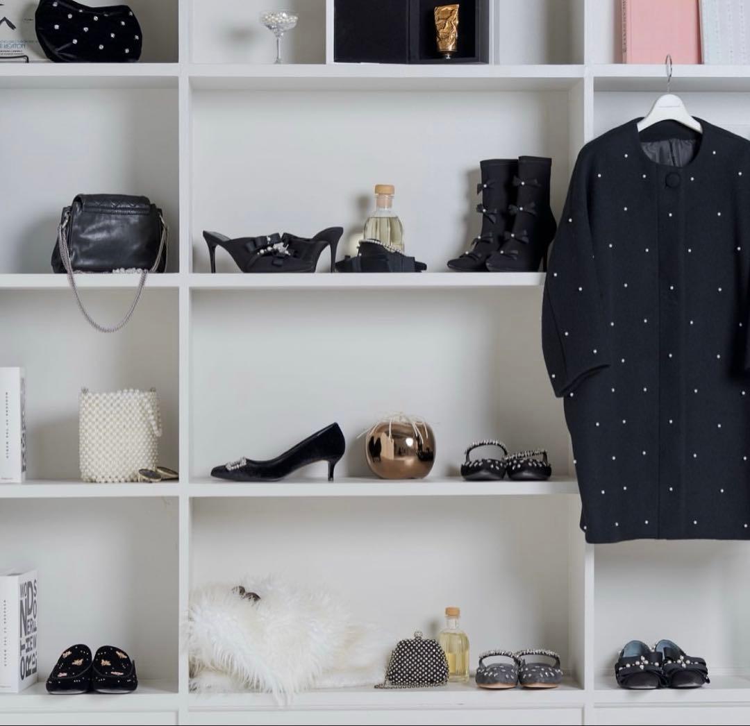 【パンダ】TSURU by Mariko Oikawaパール付きコート