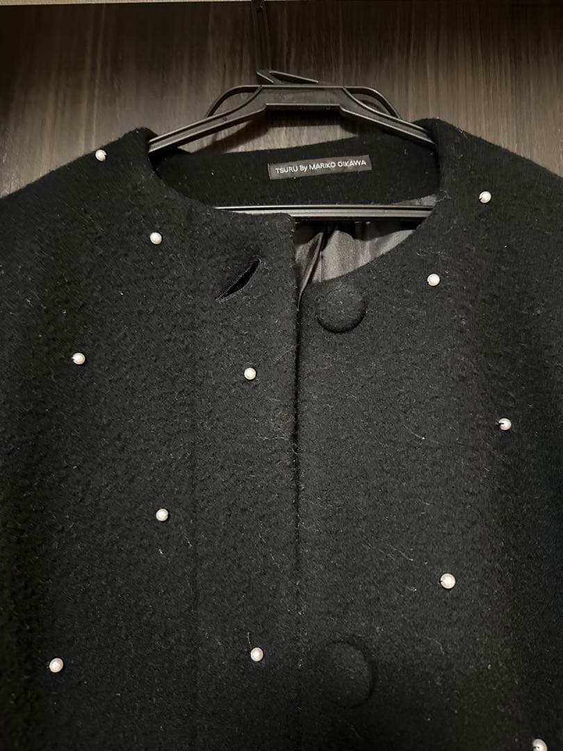 【パンダ】TSURU by Mariko Oikawaパール付きコート