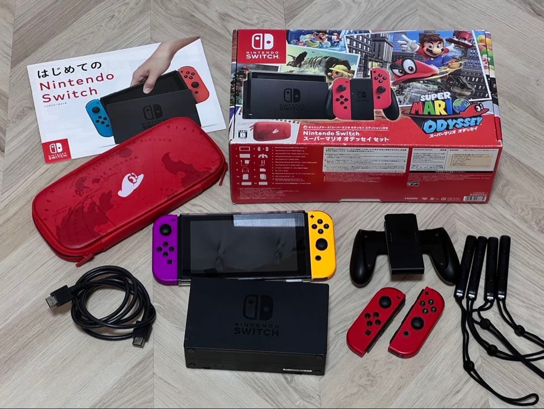 Nintendo Switch 本体マリオオデッセイver.+Joy-Con2個