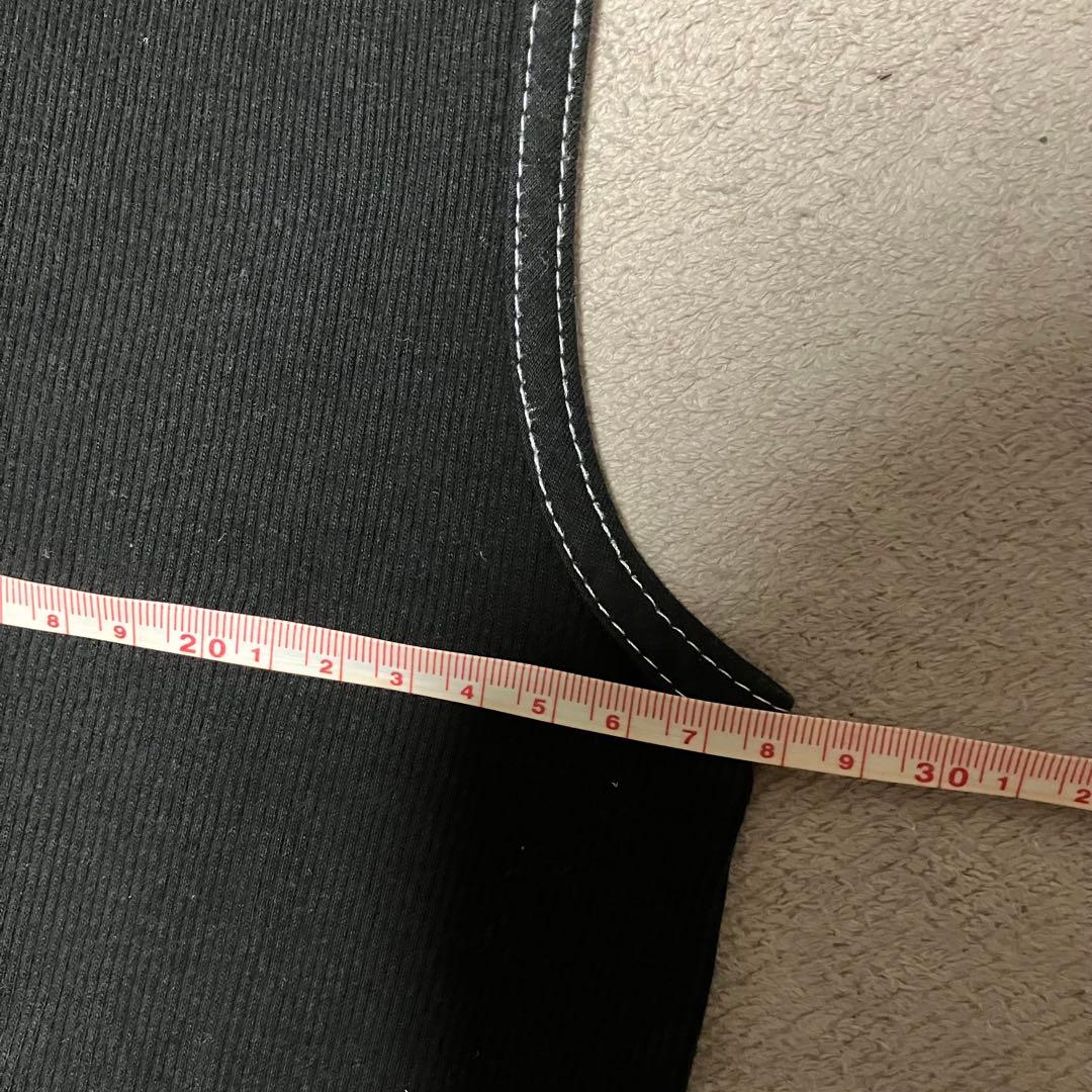 クロムハーツ タンクトップ メンズ サイドロゴ オールド ファックユー ブラック