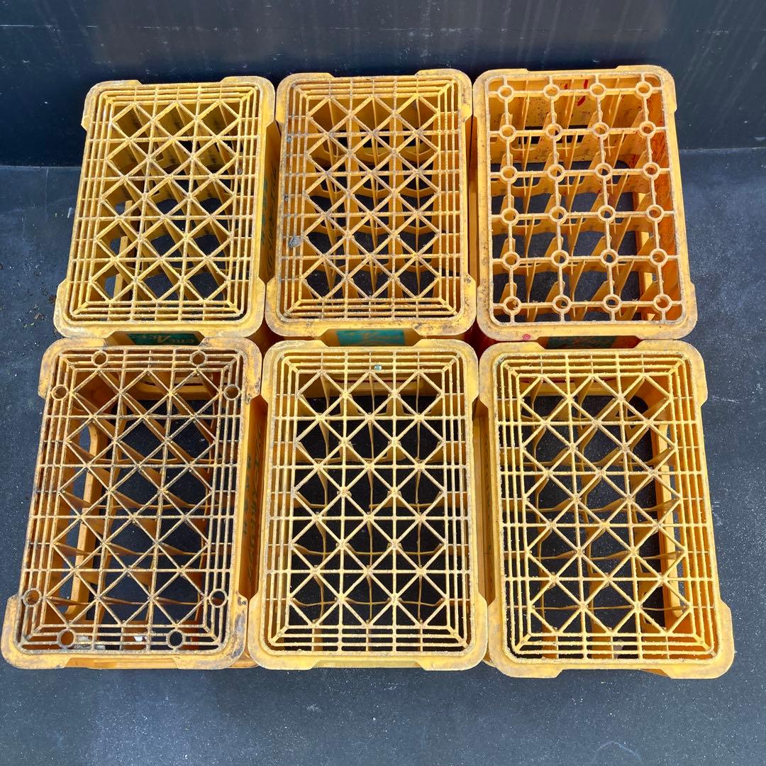 ジュース瓶ケース 6個 コンテナ ケース ボックス ビールケース